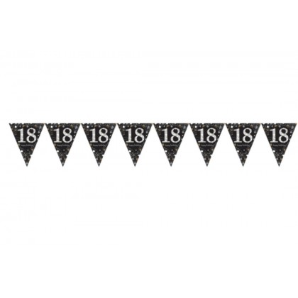 Pennant Banner 18 Sparkling Celebrations Gold Foil