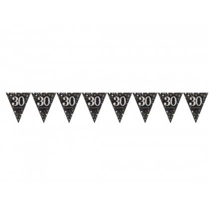Pennant Banner 30 Sparkling Celebrations Gold Foil