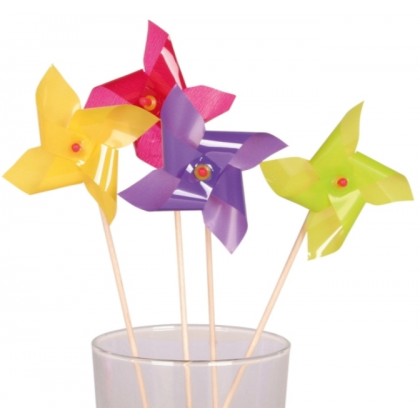 10 Picks Pinwheel Wood 20 cm