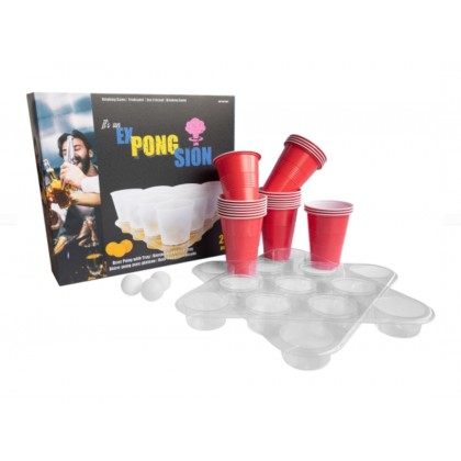 Drinking Game Beer Pong with 22 Cups and 4 Balls P
