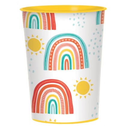 8 Cups Retro Rainbow Paper 250 ml
