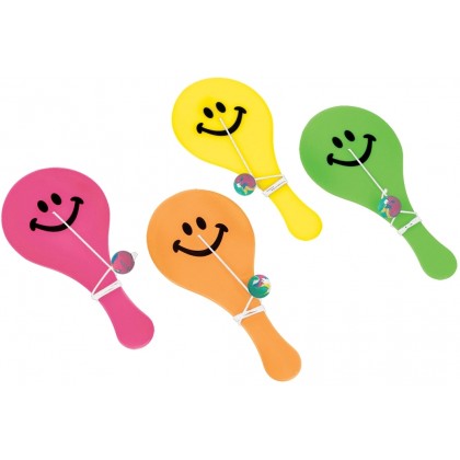 12 Paddle Balls Plastic 12.1 x 5.5 cm