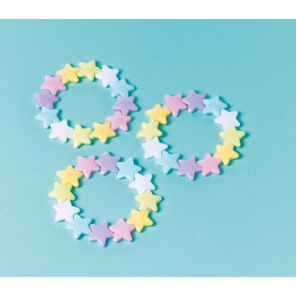 12 Bracelets Star Plastic 1.6 x 1.7 cm