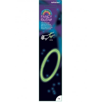 Glow Bracelet Green Plastic 20 cm