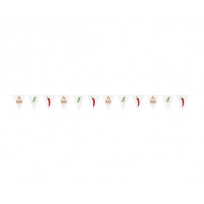 Flag Banner BBQ & Grill Party Fabric