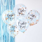 Balloons - Confetti Balloons - Baby Boy - Blue