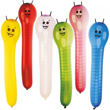 6 Latex Balloons Shapes Caterpillar