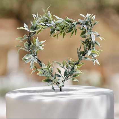 Cake Topper - Artificial Rosemary Heart