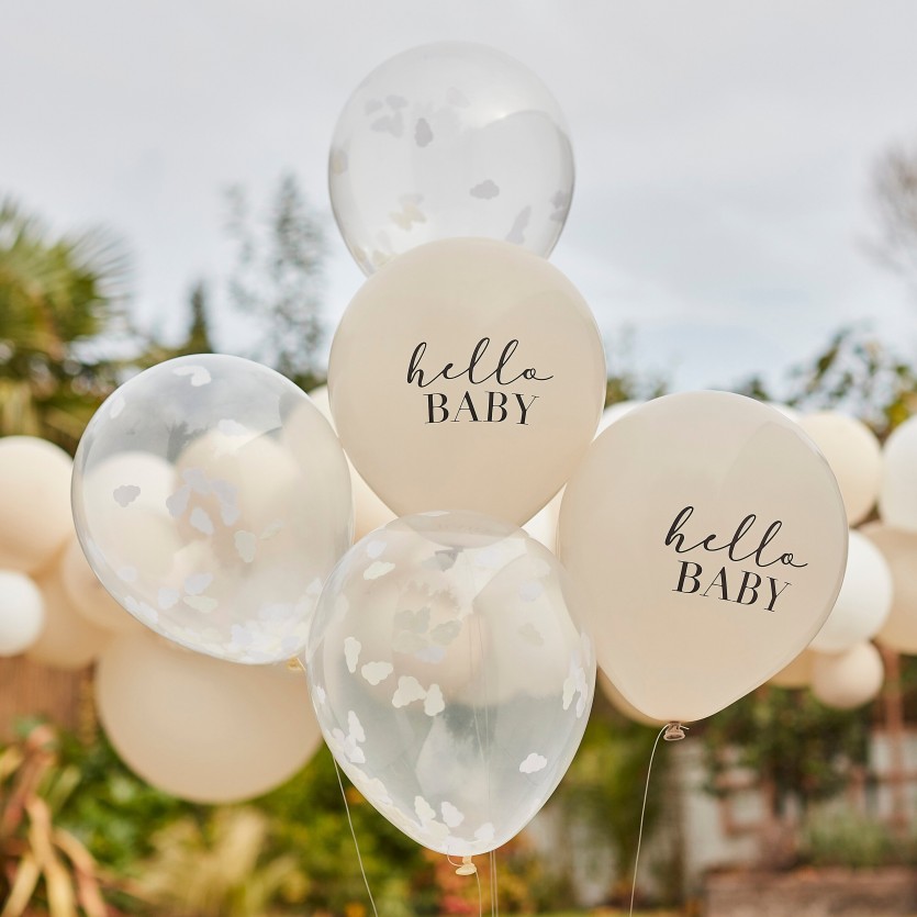 Balloon Bundle - Hello Baby and Confetti Clouds