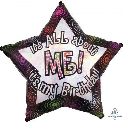 P40 It's All About Me Birthday Jumbo Holographic