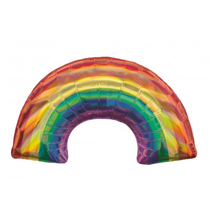 P30 SuperShape Rainbow Foil Balloon P30 Packaged