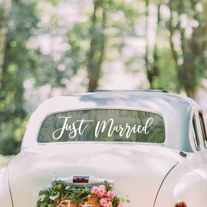 Car Sticker - Just Married