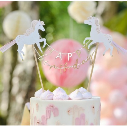 Princess Horses Cake Topper