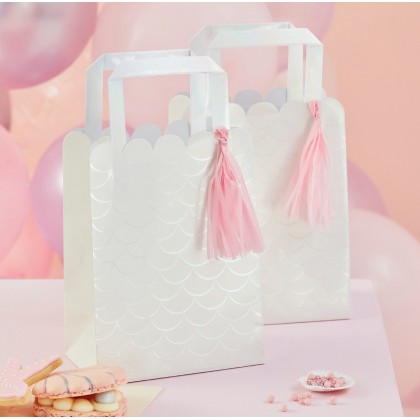 Party Bag - Scale Print Party Bag with Shell Handl