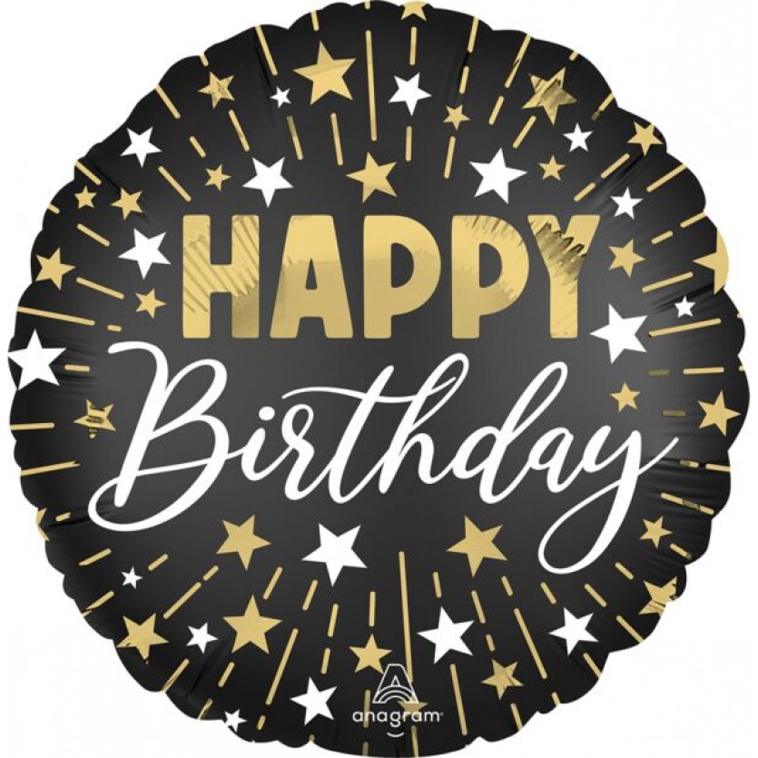 Black Silver Gold HBD