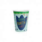 8 Party Paper Cups 250ml - Dino-Mite