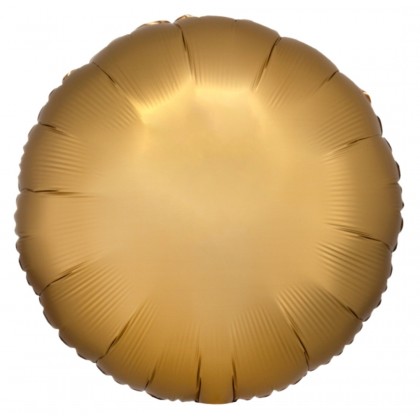 C16 Standard Silk Lustre Gold Round Foil Balloon C