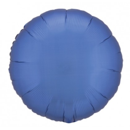 C16 Standard Silk Lustre Azure Blue Round Foil Bal