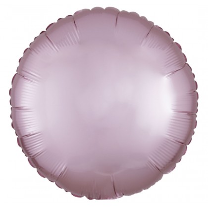C16 Standard Silk Lustre Pink Round Foil Balloon C