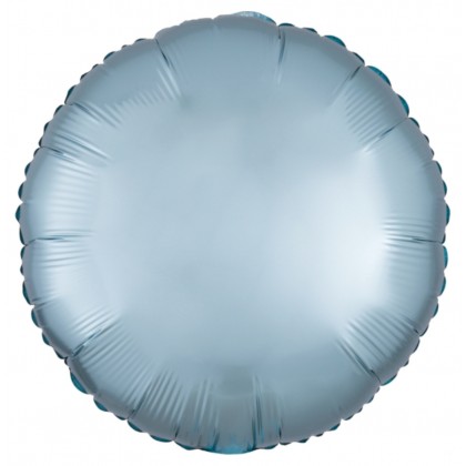 C16 Standard Silk Lustre Pastel Blue Round Foil Ba