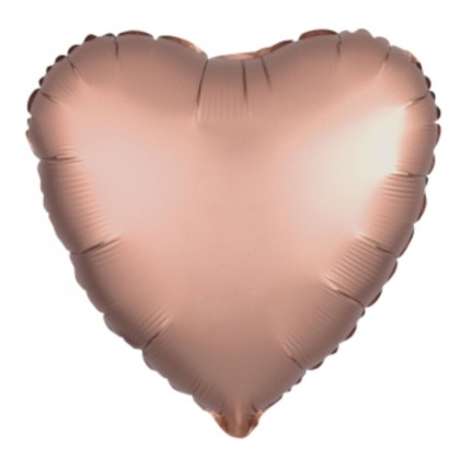 C16 Standard Rose Gold Foil Balloon Heart Foil Bal