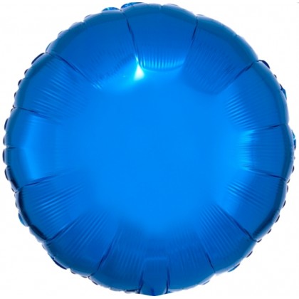 C16 Standard Metallic Blue Round Foil Balloon C16