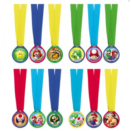 12 Award Medals Super Mario