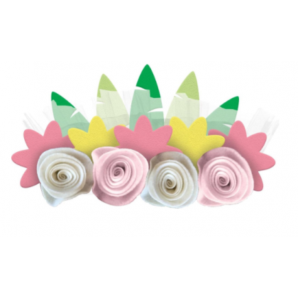 4 Flower Headbands Beautiful Horses