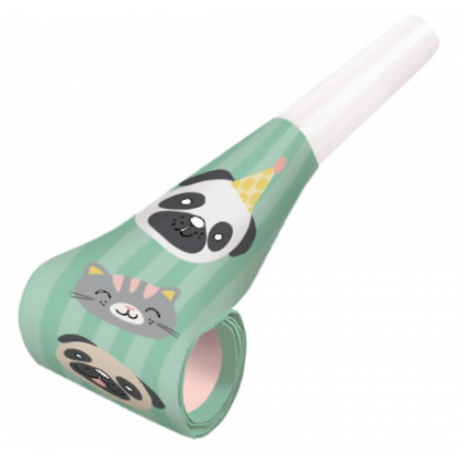 8 Blowouts Hello Pets Plastic / Paper 30 cm