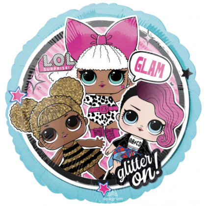 Standard LOL Glam Foil Balloon S60 Packaged 45 cm