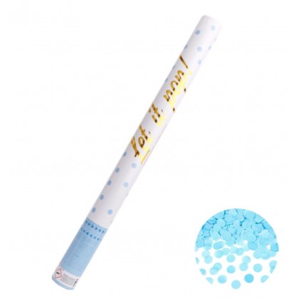 Confetti Cannon Blue Round Paper 60 cm