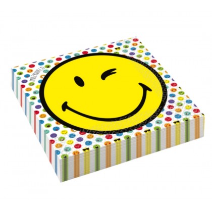 16 Lunch Napkins Smileyworld 33 x 33 cm