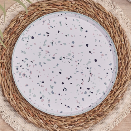 Eco Paper Plates - Terrazzo
