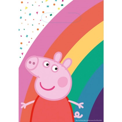 8 Lootbags Peppa Pig Paper 23,4 x 16,2 cm