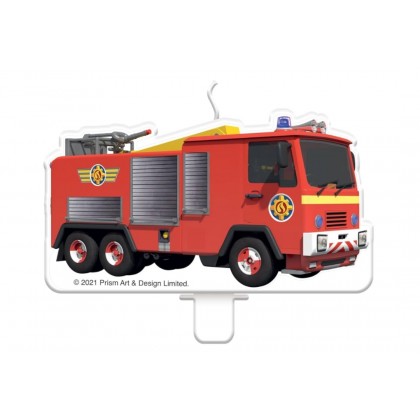 Character Candle Fireman Sam 9,1 x 4,9 cm