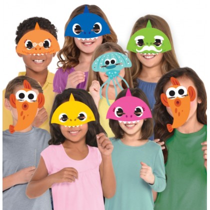 8 Masks Baby Shark Paper