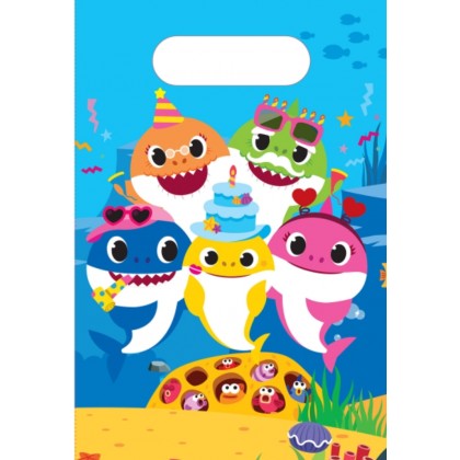 8 Lootbags Baby Shark Paper 23,4 x 16,2 cm