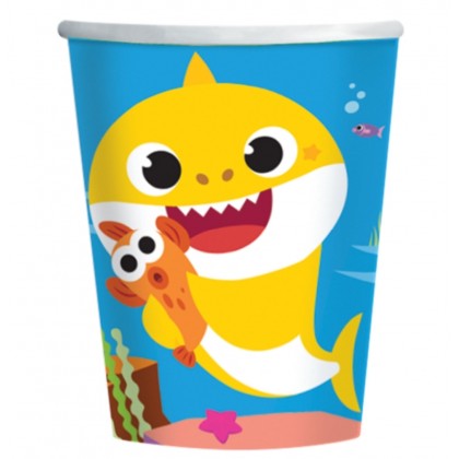 8 Cups Baby Shark 250 ml