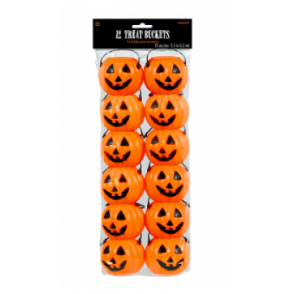 Pumpkin Plastic Treat Pails