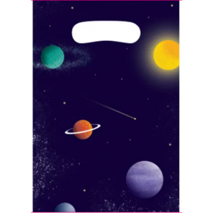 8 Loot Bags Space Party Paper 15.8 x 23.6 cm