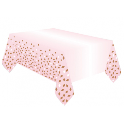 Tablecover Rose Gold Birthday Paper 180 x 120 cm