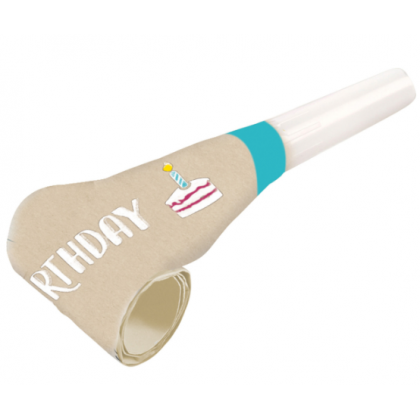 8 Blowouts My Birthday Party Plastic / Paper 30 cm