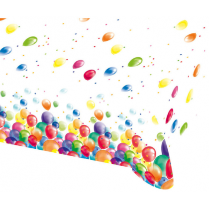Tablecover Balloons Plastic 120 x 180 cm