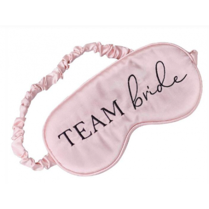 Sleep Mask - Team Bride - Pink