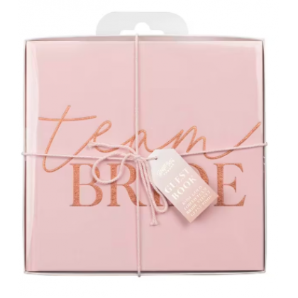 Guest Book Blush Hen Paper / Fabric 32 Pages 21 x 21 cm