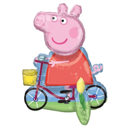 Multi Peppa Pig Foil Balloon A75 Packaged 45 cm x