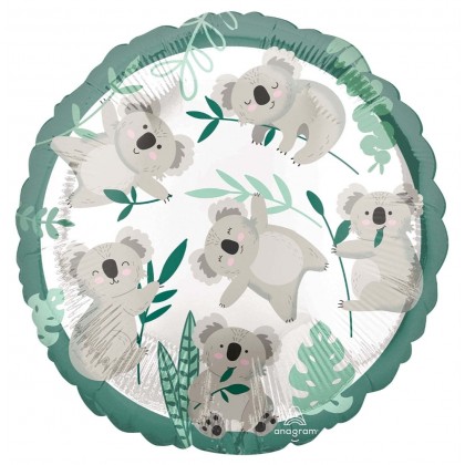 S40 Standard Koala Foil Balloon S40 Packaged 43 cm