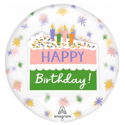 G20 CLEARZ HAPPY BIRTHDAY CAKE SLICE