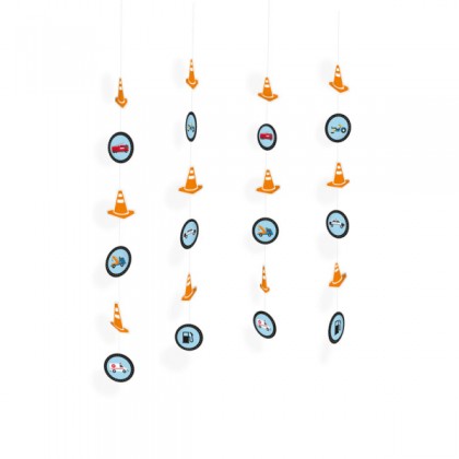 4 String Decorations On the Road Paper 130 cm