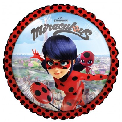 Standard ""Miraculous" Foil Balloon Round, S60, pa